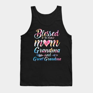 Blessed To Be Called Mom Grandma Great Grandma Mother's Day Tank Top